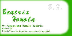 beatrix homola business card